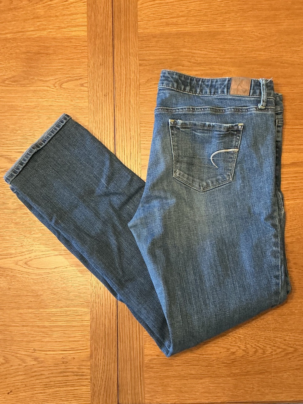 American Eagle Outfitters Straight Leg Blue Jeans